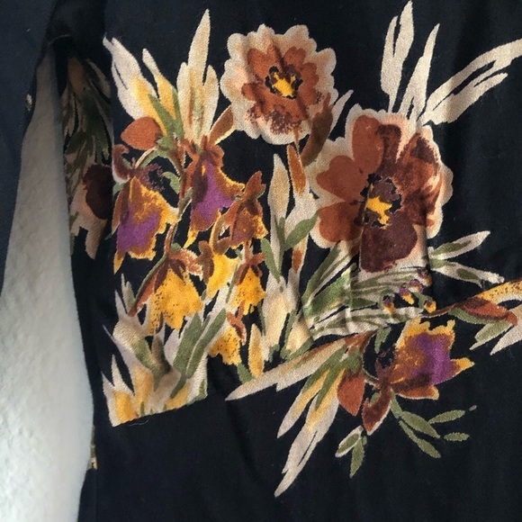 Saltwater Luxe Brantley Black Floral Cinch Dress size M - Picture 13 of 14